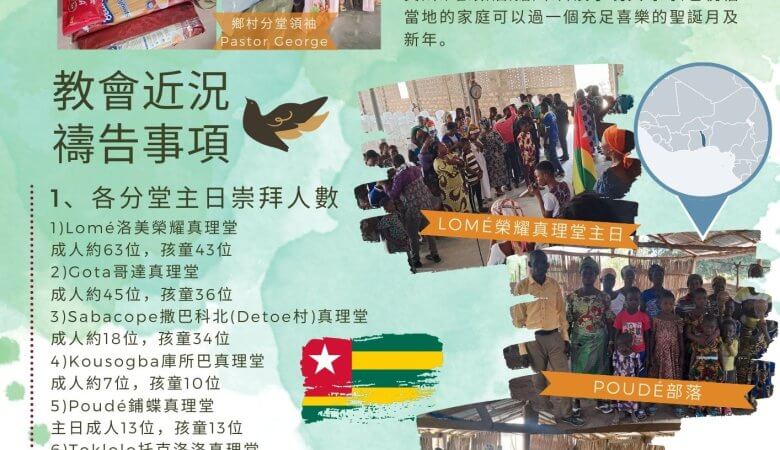 202501西非多哥代禱