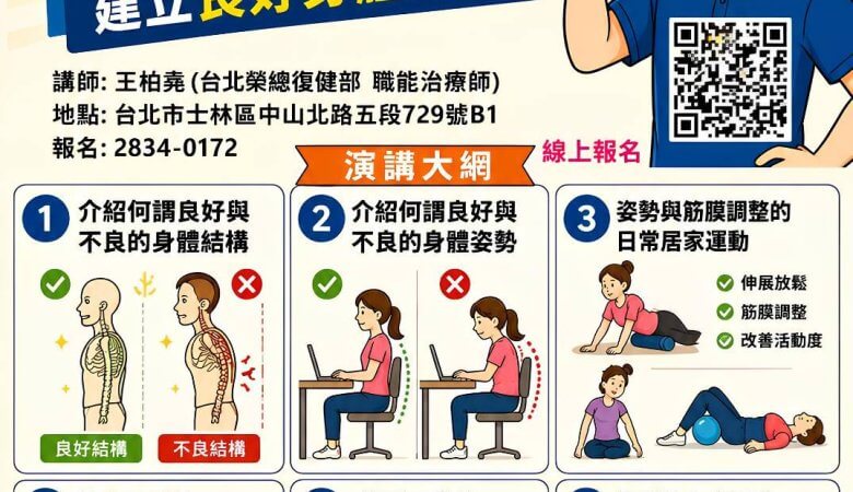 台北市家庭99協會-告別腰酸背痛講座